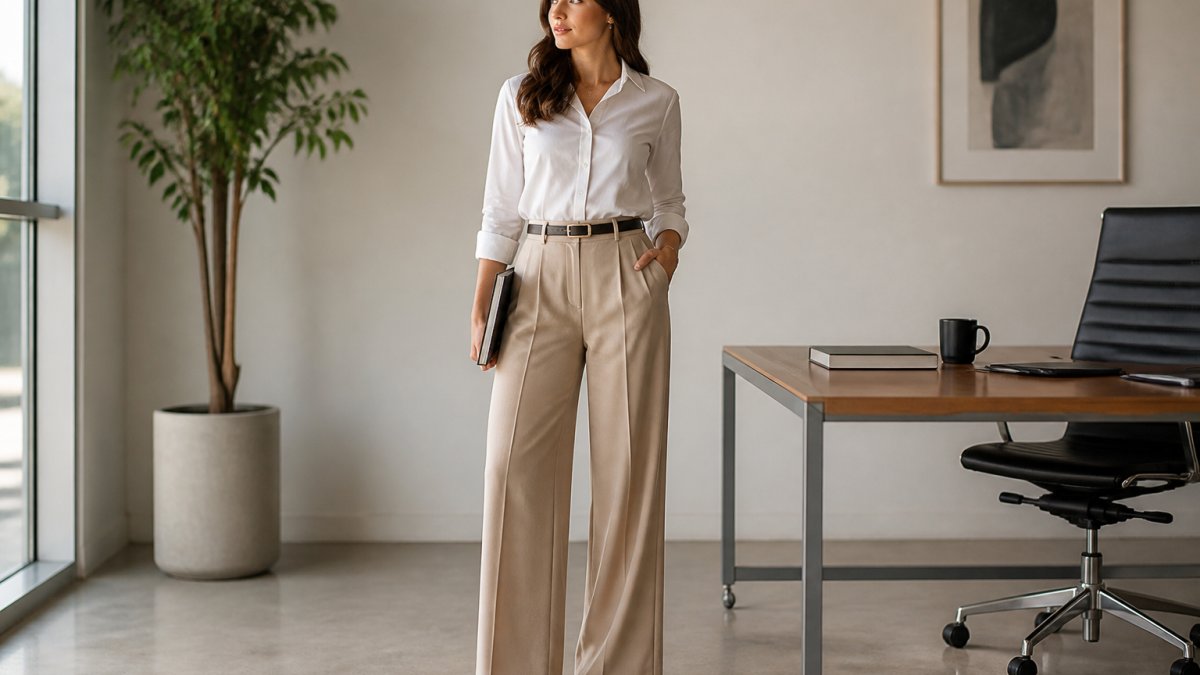 7 Ways to Style Wide-Leg Trousers for a Polished Office Look