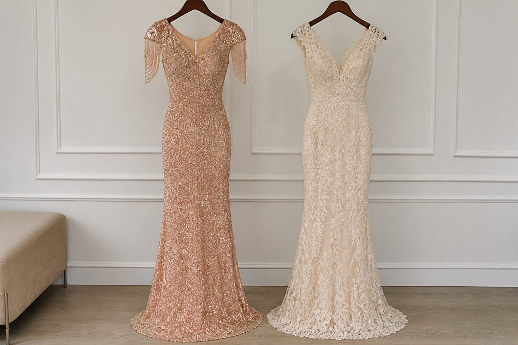 Sequin vs Lace Evening Gowns: Which Fabric Wins