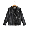 Turn-down Collar Loose Leather Jacket Womens Top