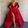 Sequin Cape Evening Gown