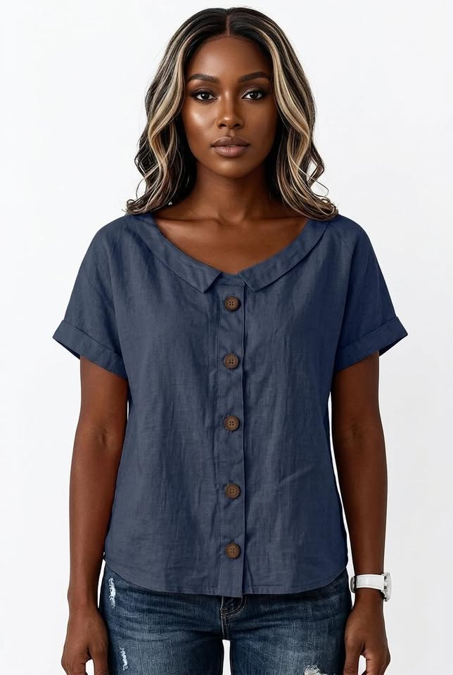 T-shirt Essentiel Ras-du-cou Coupe Droite Aura pour Tous les Jours