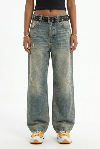 Straight-leg Loose-fit High-street Vibe Long Pants