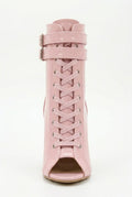 Sandales à talons hauts peep-toe à brides croisées Veloce et bottines d'été