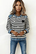 Edizione Nordic-Street: felpa raglan patchwork con texture a rilievo 3D