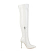 Vespera Nocturne High-Gloss Over-the-Knee Stiletto Boots