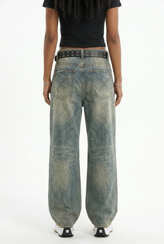 Vanguard Loose Straight-Leg High-Street Cowboybukser