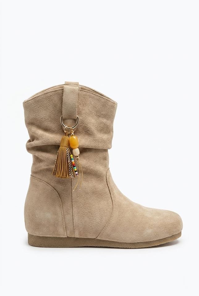 Vespera Heritage Suede Retro Halvstore Snørestøvler