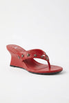Celeste Star-Studded High Wedge Flip-Flops