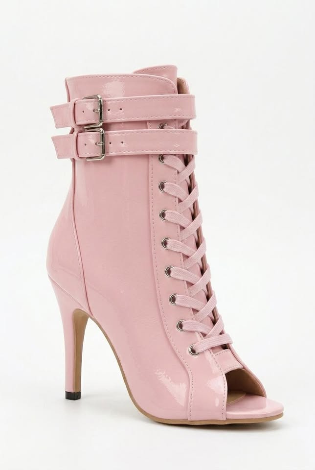 Sandales à talons hauts peep-toe à brides croisées Veloce et bottines d'été