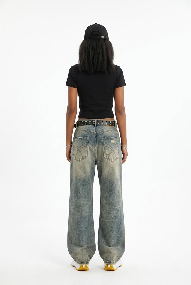 Vanguard Loose Straight-Leg High-Street Cowboybukser