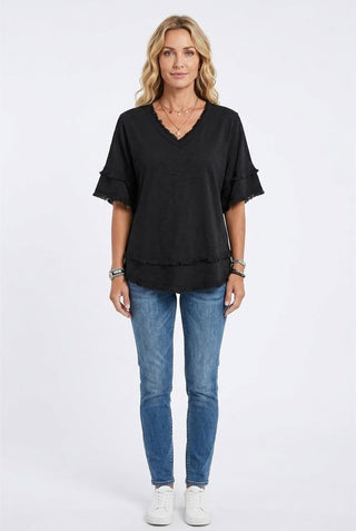 Aura Essential V-Neck Relaxed-Fit Everyday Pullover