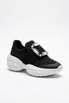 Aura Rhinestone Thick-Sole Luxury Dad Shoes