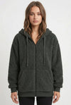 Vespera Serenity Extra-Long Plush Velvet Hoodie