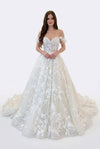 Chantal French Light Sleeveless Ivory Trailing Bridal Gown