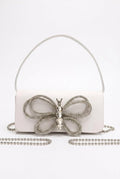 Bolso tote cuadrado horizontal elegante con lazo de Aura