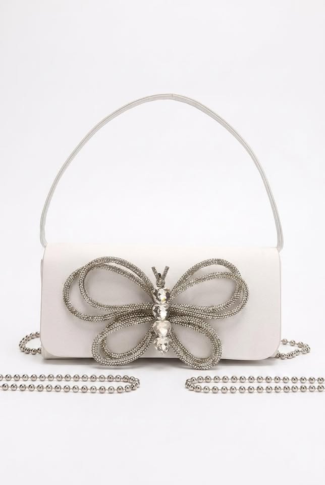 Borsa tote Aura Chic orizzontale e squadrata con dettaglio a fiocco