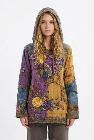Womens Loose-Fit 3D Digital-Print Hoodie For Winter