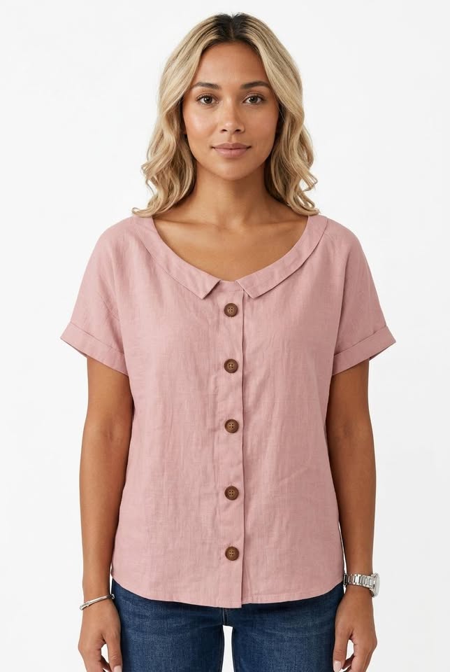 T-shirt Essentiel Ras-du-cou Coupe Droite Aura pour Tous les Jours