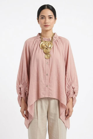 Women's Casual Loose Cotton-Linen Long-Sleeve Shirt