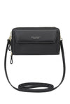 Vespera Continental Dual-Zip Convertible Crossbody Clutch Bag
