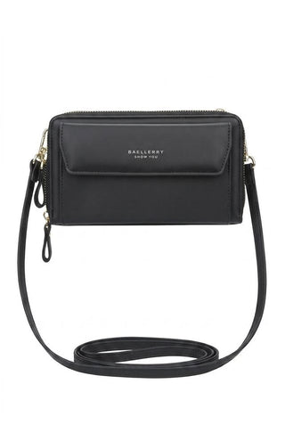 Ladies Long Wallet Double Zipper Large Capacity Diagonal Bag