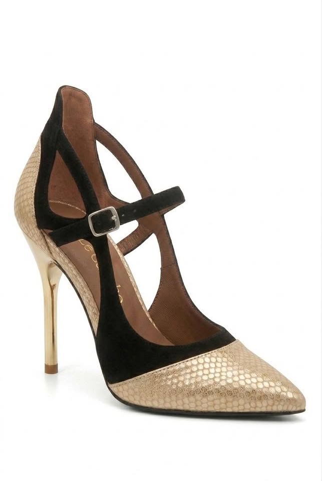 Vespera Rattan & Suede Clear-Cutout Stiletto Heels