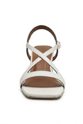 Amélie Cross-Strap Mid Wedge-sandaler med blokhæl