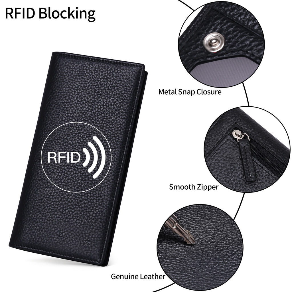 Vespera Sentinel RFID-blokerende slank kontinentalpung