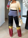 Plus Size Long Sleeve Elegant Fashion Suit
