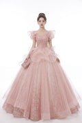 Robe de princesse Aurora taille haute en tulle froissé