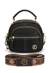Vespera Symmetry Multi-Zip Utility Satchel Bag