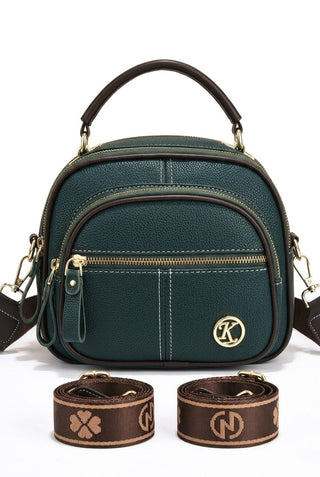 Versatile Crossbody Bag For Women Multi-zipper Design Shoulder Bags With Portable Fashion Handbags Small Square Bag