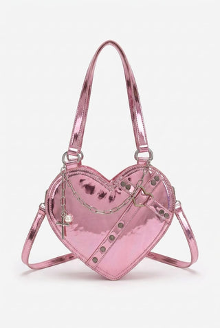 Chain Heart-shaped Bags Large Capacity Love Shoulder Bag For Women Valentine's Day