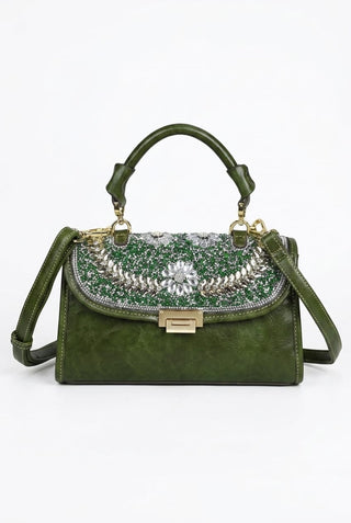 Diamond Studded By Hand Retro Women's Shoulder Handbag