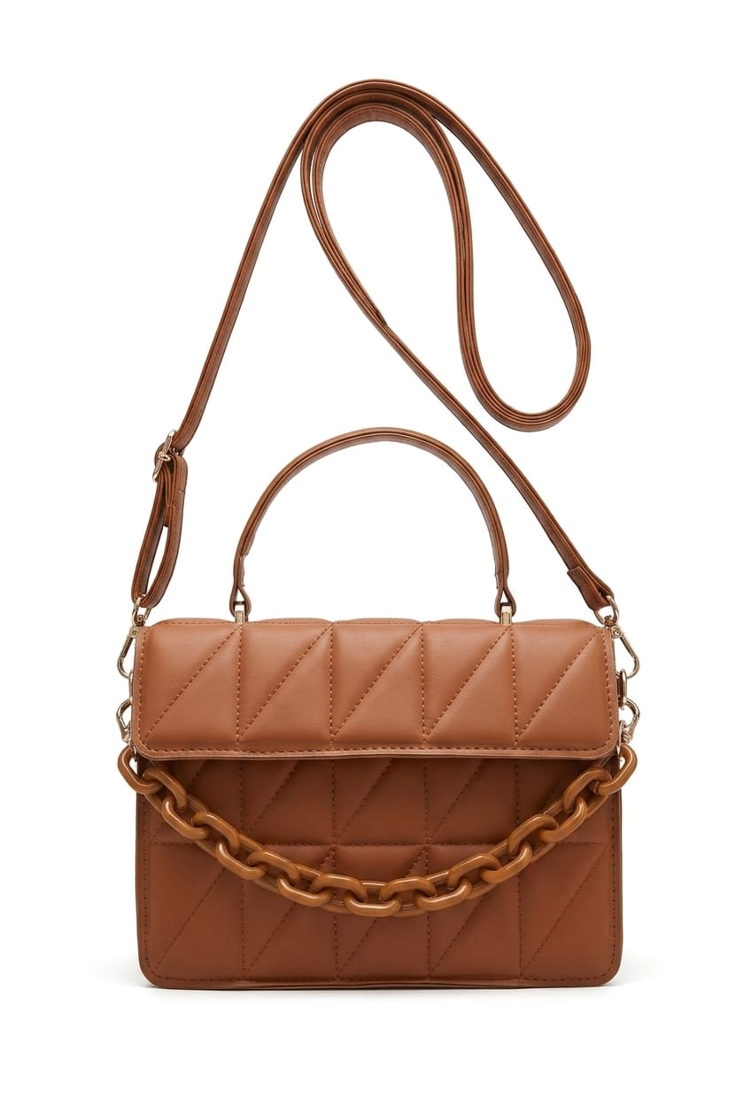Borsa a tracolla Vespera Horizon dal design minimalista e dalla texture materica