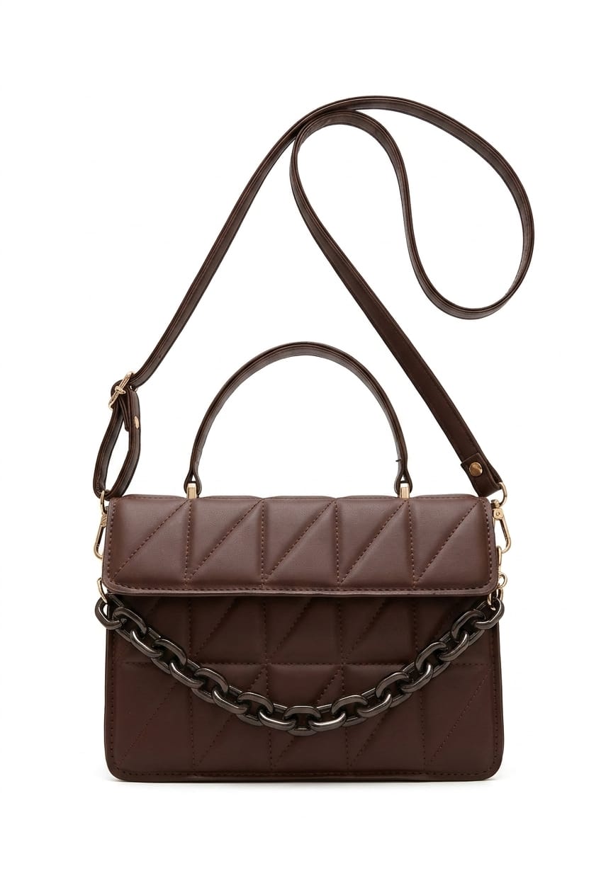 Borsa a tracolla Vespera Horizon dal design minimalista e dalla texture materica