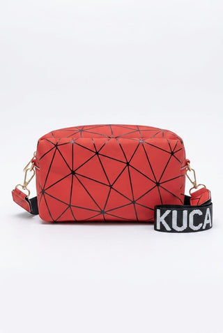 Radiating Geometric Print New Fashion Letter-Strap Camera Bag