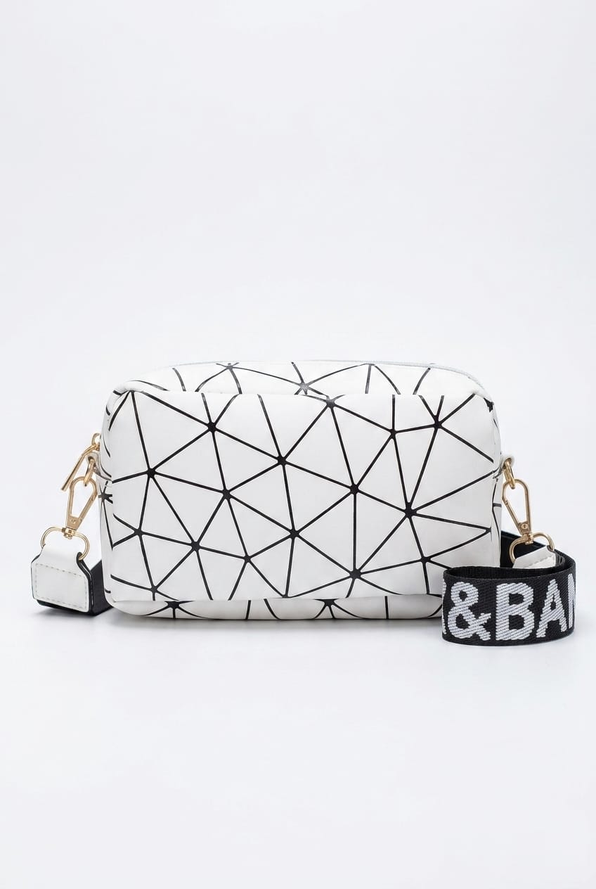 Borsa fotografica a tracolla Vespera Kinetic con cinghia grafica