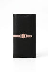 Vespera Minimalist Lock-Detail Long Continental Wallet