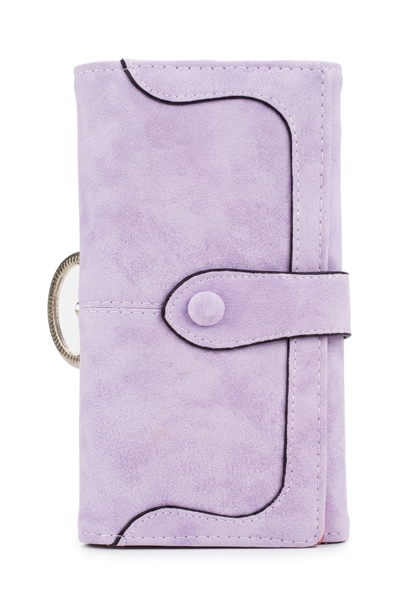 Portafoglio continentale Vespera Minimalist con patta opaca