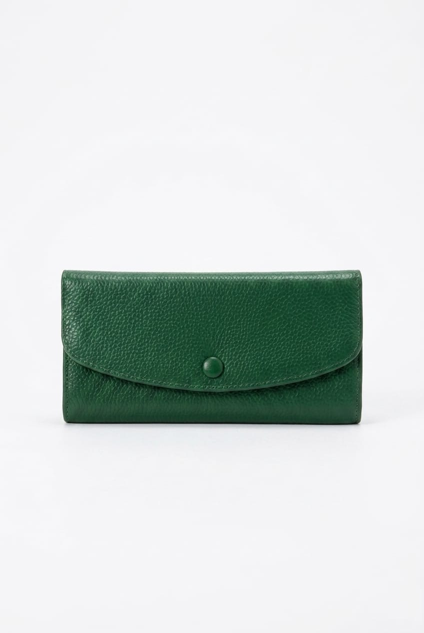 Portafoglio continentale Vespera Artisan in pelle bovina pieno fiore