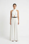 Bianca Halter Backless Wide-Leg Jumpsuit