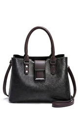 Vespera Sovereign Large-Capacity Buckle Satchel Bag