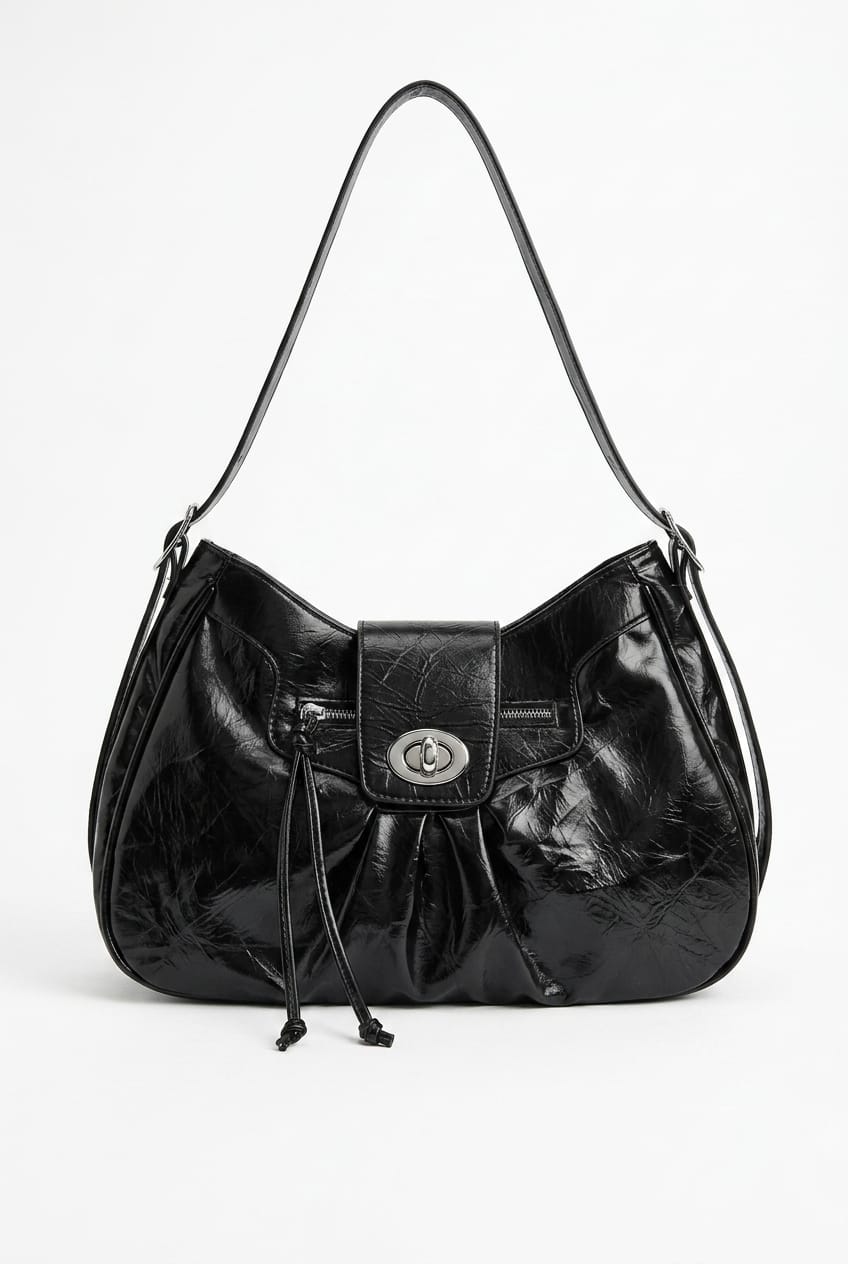 Borsa a spalla Vespera Metro Chic con struttura morbida e cascante