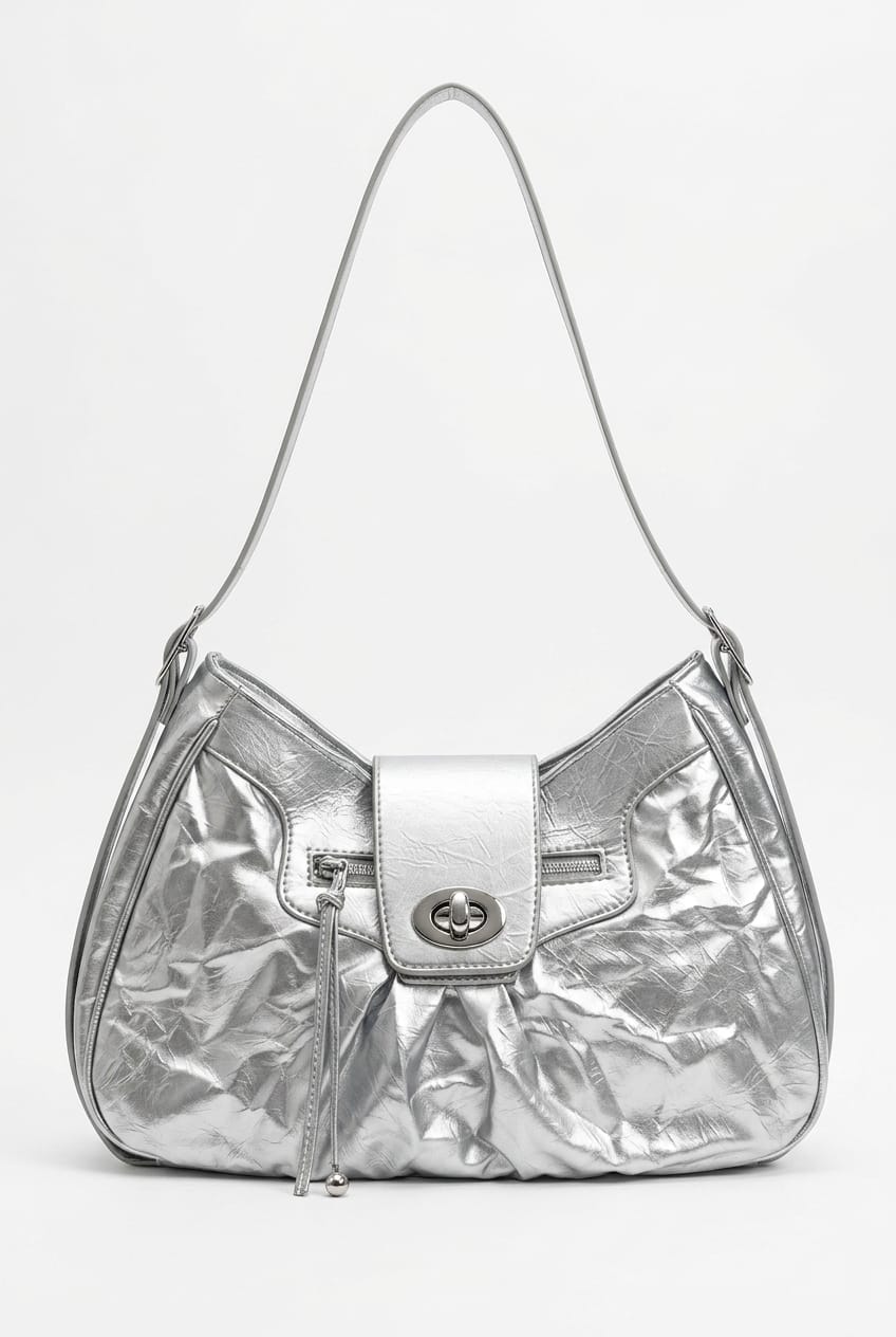 Borsa a spalla Vespera Metro Chic con struttura morbida e cascante