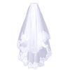 Vespera Alternative Double Layer Short Lace Mesh Veil Headdress