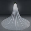 Aurelia Cathedral Length Mesh Bridal Veil Widened Tail With Comb