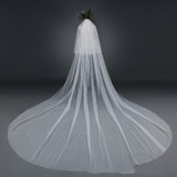 Aurelia Cathedral Length Mesh Bridal Veil Widened Tail With Comb