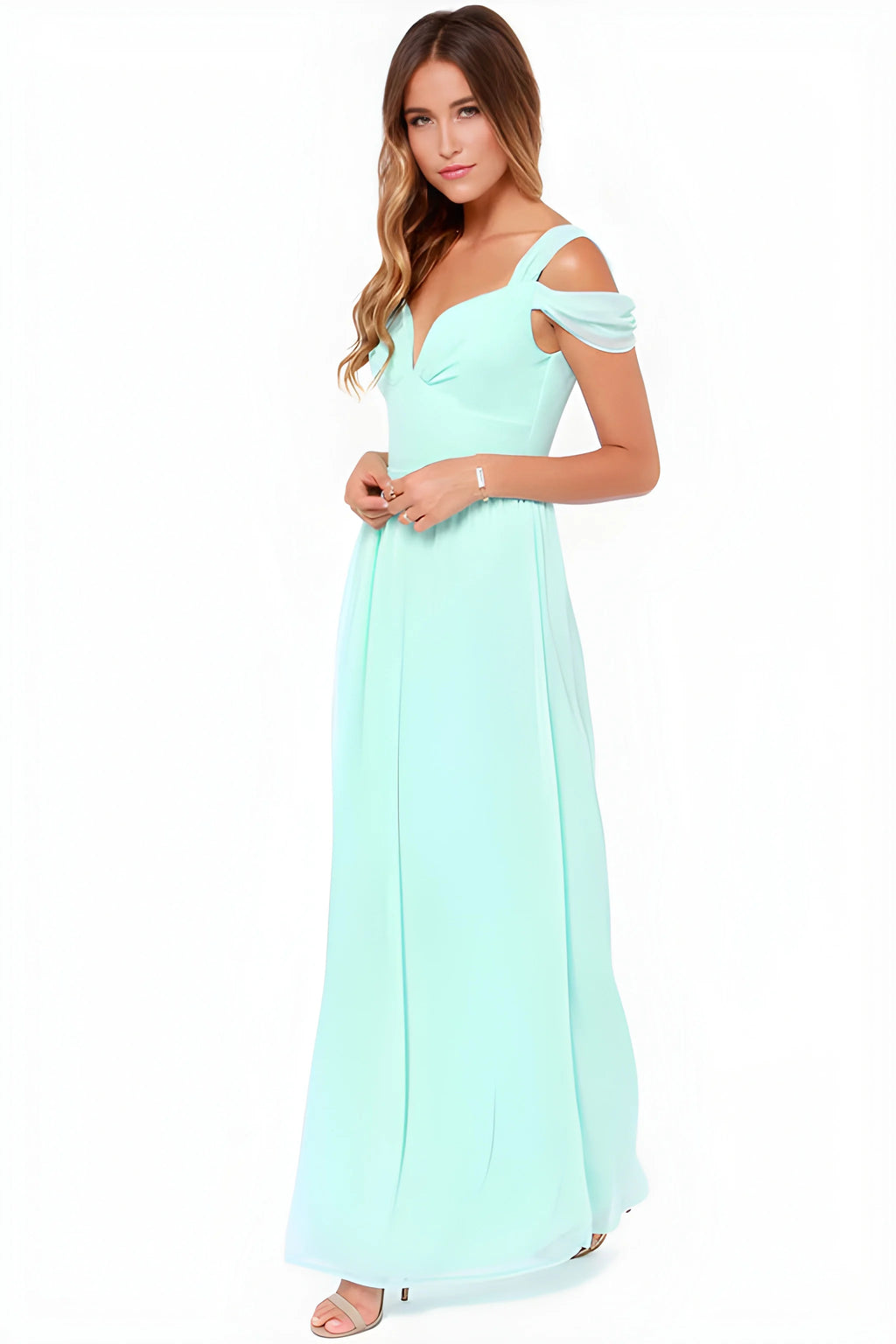 Robe longue plissée style grec Helena