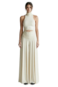 Image from Fashionable Sleeveless Turtleneck Top And Elegant Long Skirt Two-piece Set - Copy